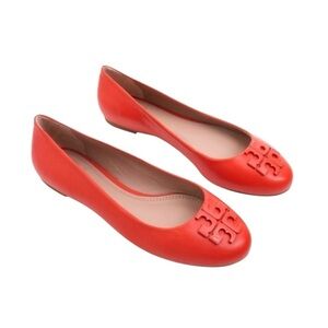 Tory Burch Lowell 2 Leather Ballet Flat Mestico Samba Size 7